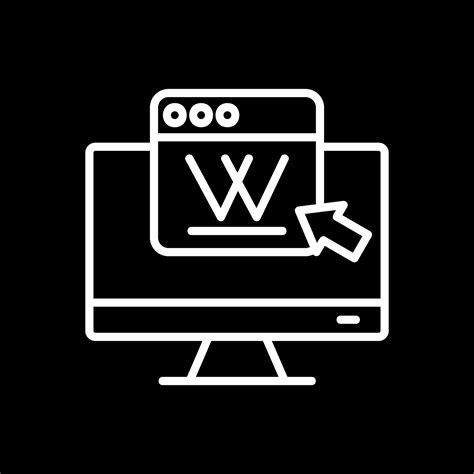 Wikipedia Vector Icon Design 20607938 Vector Art at Vecteezy 