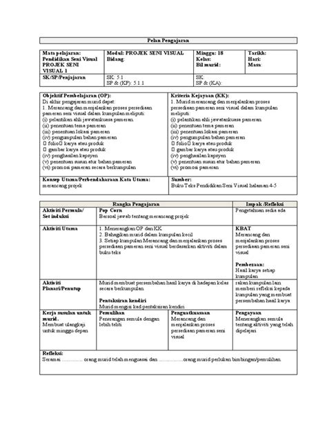 Rph Projek 1 Pdf
