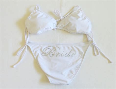 Bride Bikini Set Honeymoon Bridal Bikini Bride Swimwear Bride Gift