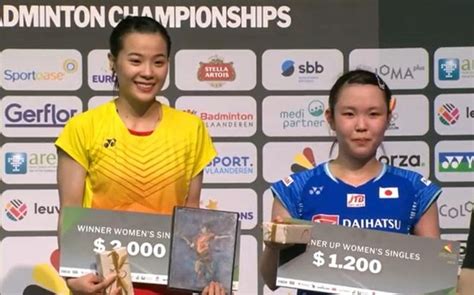 HOT GIRL THÙY LINH tin tức Mới nhất Nguyễn Thùy Linh vô địch giải cầu lông quốc tế Bỉ với thành