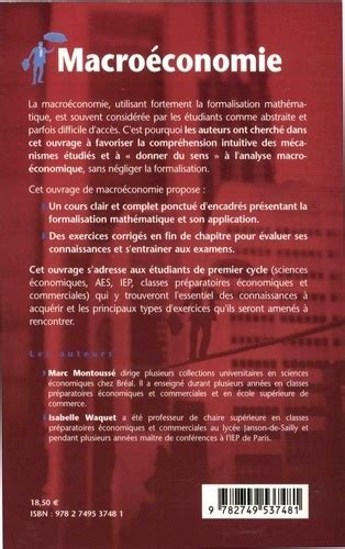 Macroéconomie de Marc Montoussé Grand Format Livre Decitre