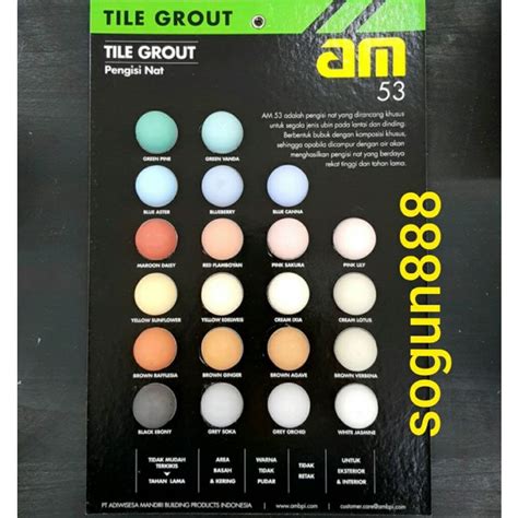 Jual AM 53 Semen Nat Keramik Pengisi Nat Tile Grout Semen Warna