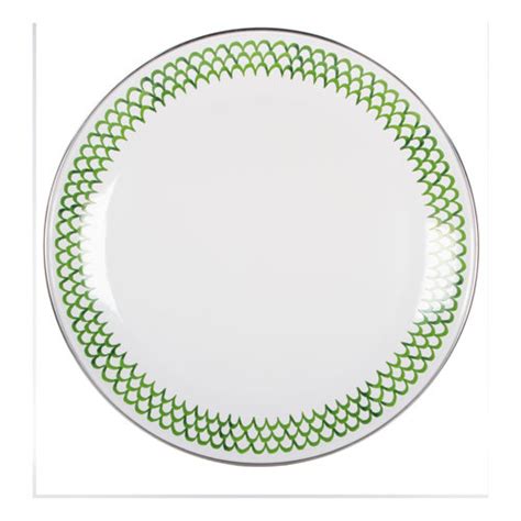 Set Of Green Scallop Chargers Birch Lane