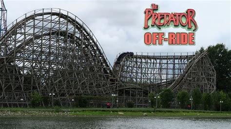 Predator Off Ride Footage Six Flags Darien Lake Dinn Wood Coaster