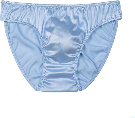 SilRiver Herren Seide Satin Slip Bikini Unterwäsche Wölbungen Enhancing Panties für Männer