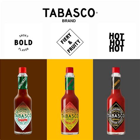 Tabasco Gift Set Pack Ml Glass Bottles Scorpion Habanero Chipotle Hot Sauce Perfect