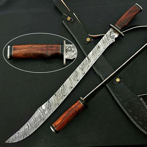 Custom Handmade Damascus Sword 30damascus Steel Hunting Sword Viking