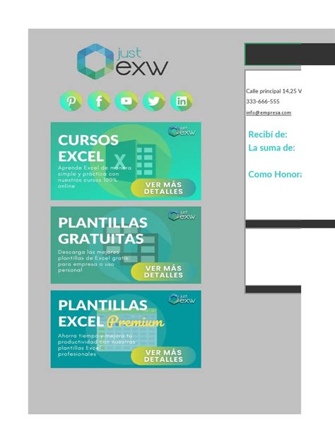 Plantilla De Excel Gratuita Para Hacer Recibos Pdf