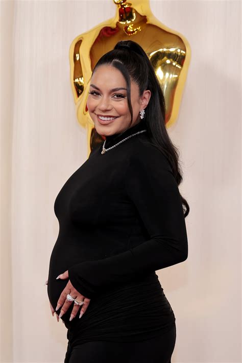 Vanessa Hudgens Debuts Baby Bump at 2024 Oscars
