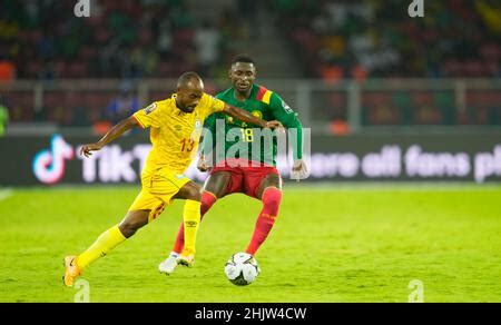 Martin Hongla Of Cameroon And Firew Selemon Of Ethiopia During Cameroon