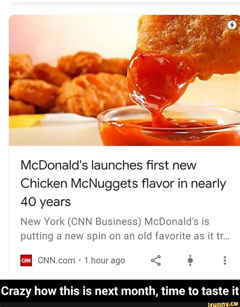 Mcdonalds Launches First New Chicken Mcnuggets Flavor In Nearly Ao