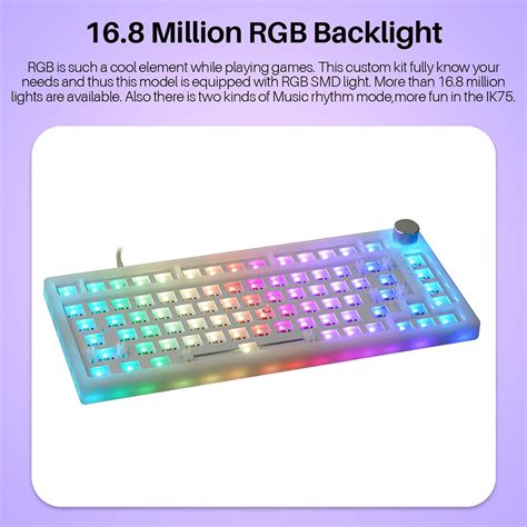 New FEKER IK PRO QMK VIA Kit Keys Gasket Hot Swappable Wired Mechanical Keyboard DIY