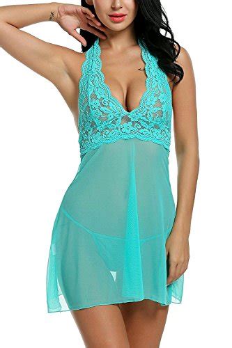 Adome Spitze Negligee Damen Sexy Nachtw Sche Nachtkleid Nachthemd Lingerie Dessous Set
