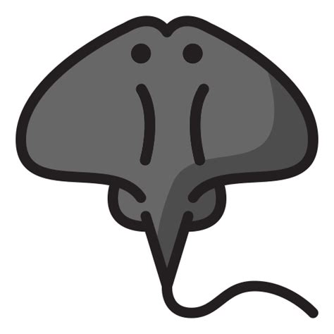 Manta ray Generic Outline Color icon