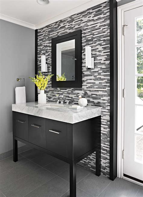 Pretty Bathroom Backsplash Ideas Ranging From Tile To Wallpaper