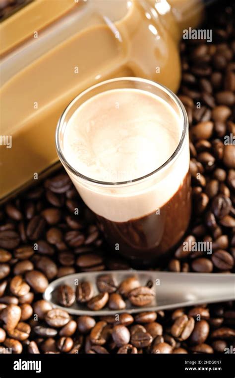 irish cream coffee Stock Photo - Alamy
