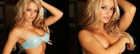 Seductive Blonde Donna Strips And Teases