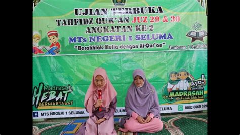 Tangis Haru Menyelimuti Acara Ujian Terbuka Tahfidz Quran Angkatan II