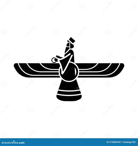 3D Faravahar Symbol Stock Image CartoonDealer 124633195