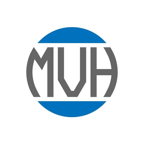 MVH letter logo design on white background. MVH creative initials ...