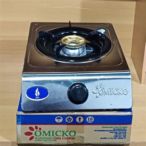 Omicko Kompor Gas Tungku Stainless Steel Lazada Indonesia