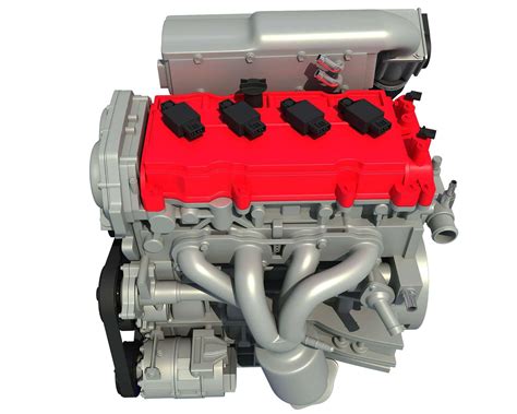 Car Engine 3d Model By 3d Horse