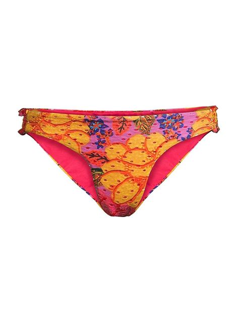 Farm Rio Women S Flower Garden Bikini Bottom Flower Garden Pink Editorialist