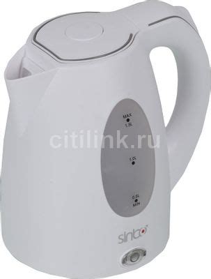Чайник электрический Sinbo SK 2384B, 2000Вт, белый(плохая упаковка ...