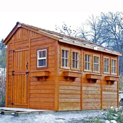 Outdoor Living Today Sunshed 8 Ft X 12 Ft Western Red Cedar Garden