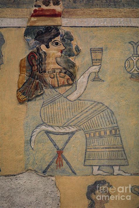 Camp Stool Fresco 1450 1350 1300 Bc Painting By Minoan Fine Art