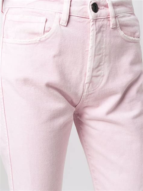 3x1 High Rise Straight Leg Jeans Pink Farfetch