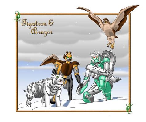 Tigatron and Airazor by O-O-P.deviantart.com on @deviantART