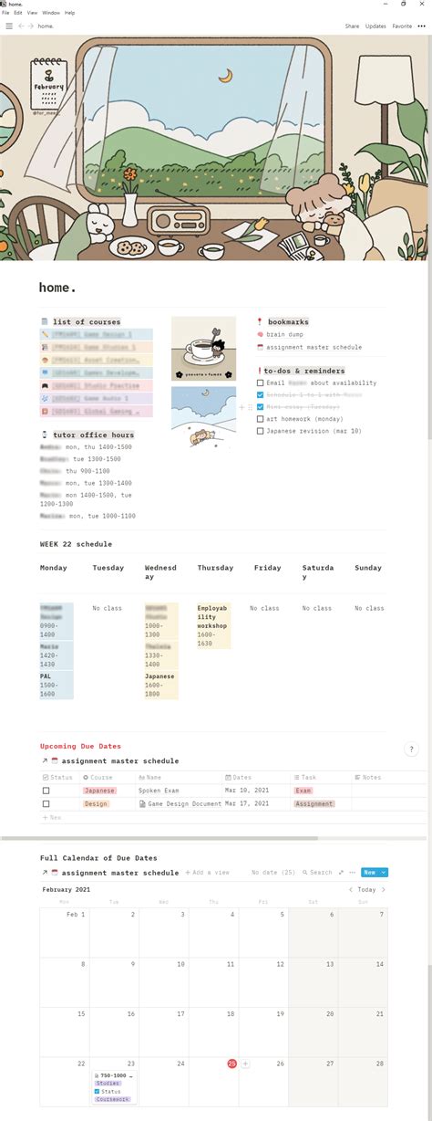 Janice Studies Notion Template