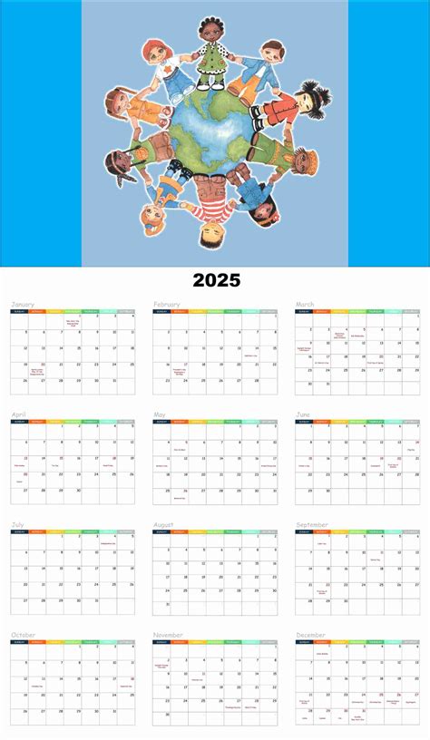 International Kids | 2025 Poster Wall Calendar | DobsonProducts.com