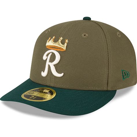 era kansas city royals olive  profile  fifty fitted hat