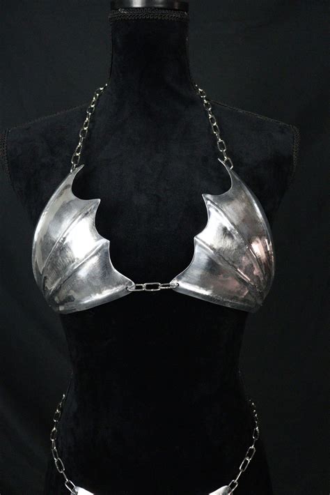 Eclipse Fluted Bat Armor Bikini Set Chains Of Metal