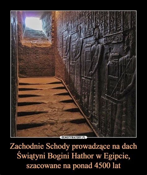 Zachodnie Schody Prowadz Ce Na Dach Wi Tyni Bogini Hathor W Egipcie