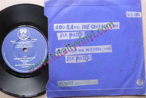 Totally Vinyl Records Sex Pistols God Save The Queen Did You No Wrong Inch Picture Cover