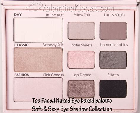 Valentine Kisses Too Faced Naked Eye Boxed Palette Swatches Review