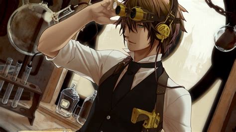 Anime Guy Headphones Wallpaper