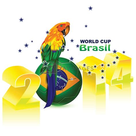 Poster Brazil 2014 soccer Football world cup by nirots Vectors