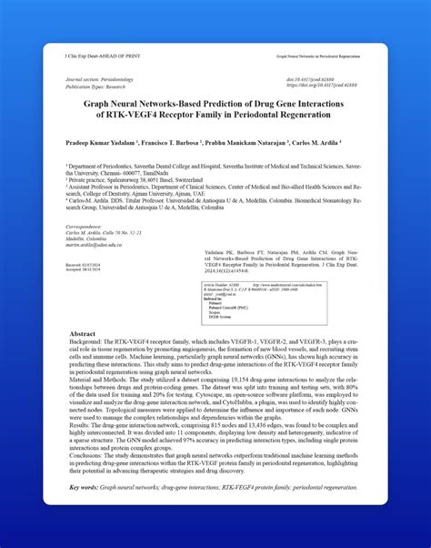 New Research Published: AI in Periodontal Regeneration I’m excited to