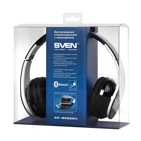 SVEN AP-B450MV Беспроводные стереонаушники с микрофоном