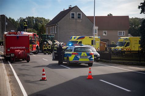 Putzkau Verkehrsunfall Mit Traktor Und Zwei Fahrzeugen Landkreis