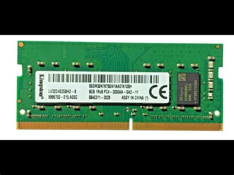 LV32D4S2S8HD-8 Kingston 8GB PC4-25600 DDR4-3200MHz non-ECC Unbuffered ...