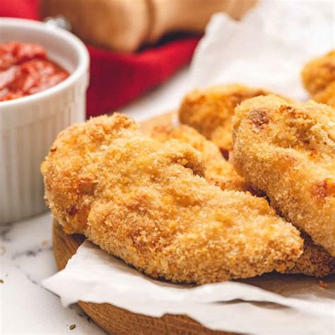 Homemade Baked Chicken Tenders Super Crispy And Easy To Make