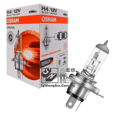 *Combo Pack - 2 units* ORIGINAL Osram Halogen Bulb Bilux H4 12V 60/55W ...
