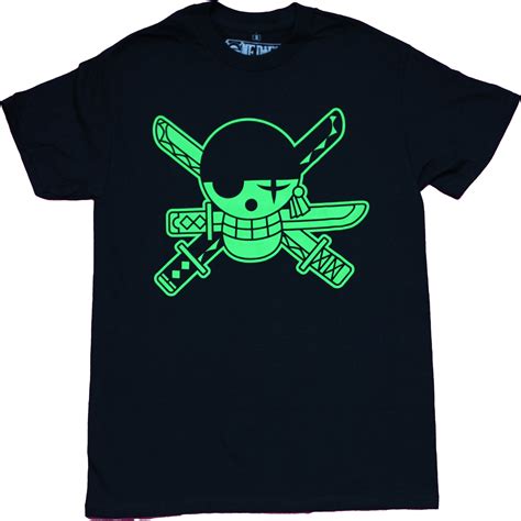 One Piece Mens T-shirt - Zoro Skull Flag Logo