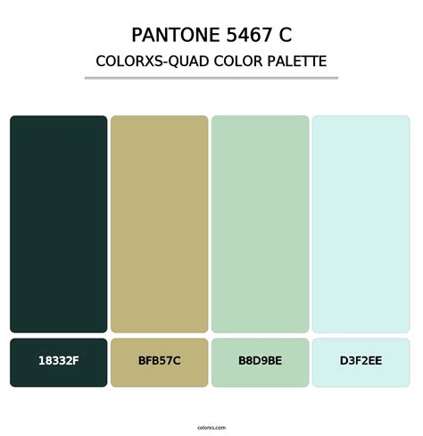 PANTONE 5467 C color palettes - colorxs.com