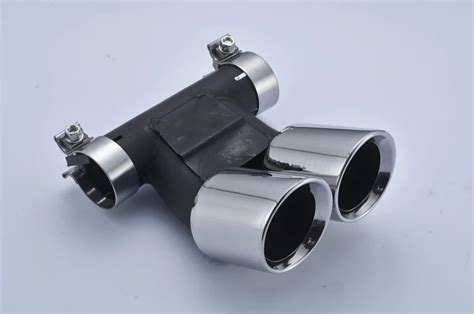 RASTP- черный глушитель выхлопные трубы для автомобиля задний двойной ...